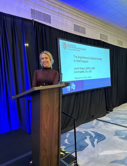 Nationally recognized grief therapist presenting at conference