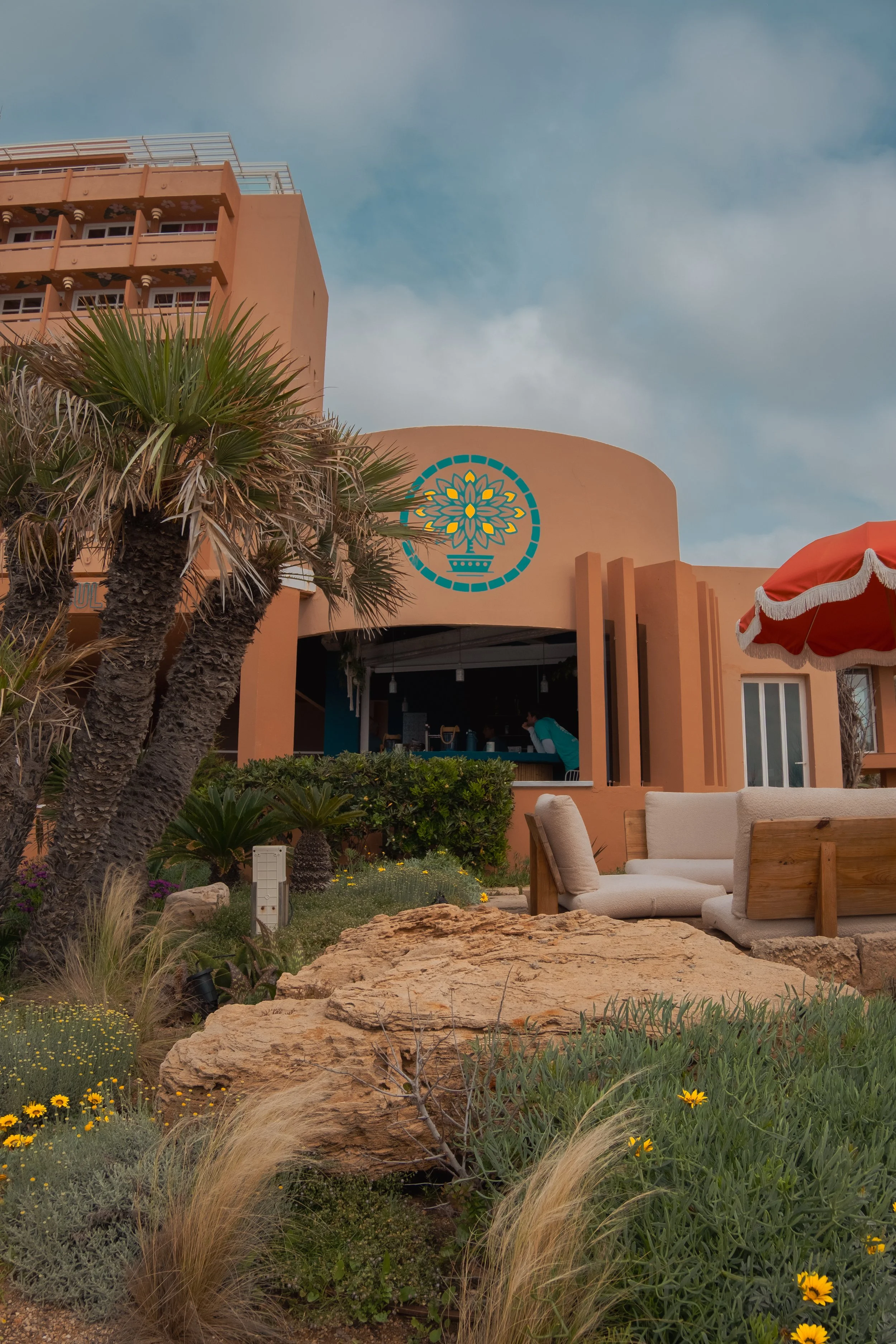 On Balcony in Mallorca 