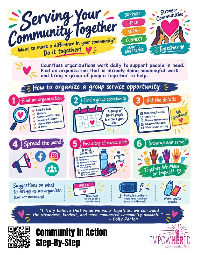 How to "Serve Your Community Together" Sheet