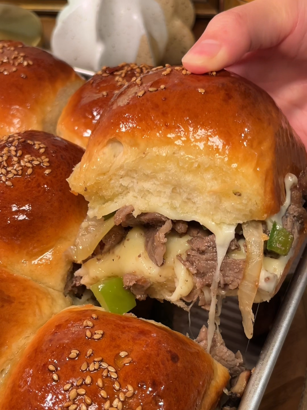 Philly Cheesesteak Sliders