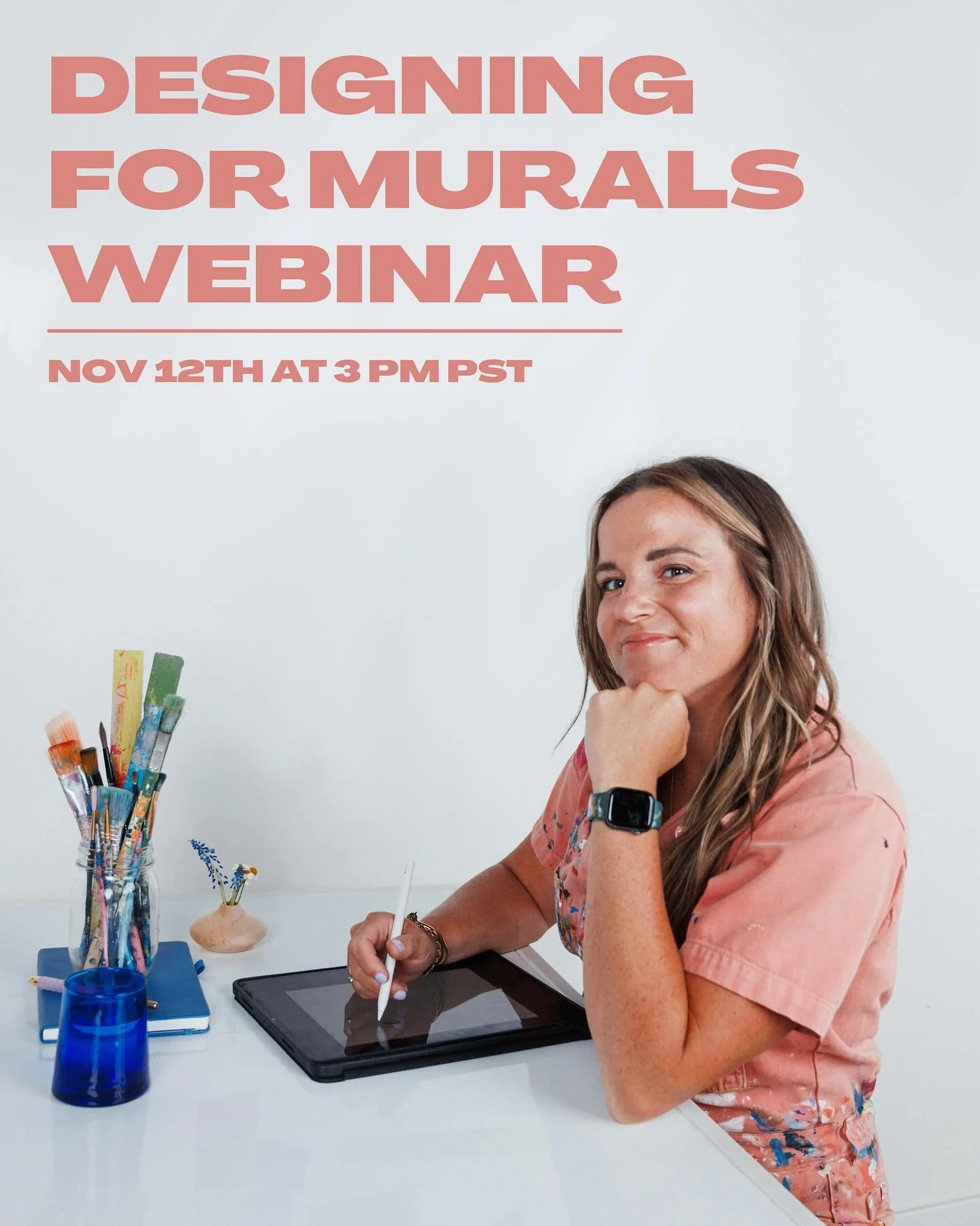 🚨 NEW WEBINAR ALERT 🚨
You&rsquo;ve mastered painting, but designing for murals still feels overwhelming? I got you. 

On Nov 12 at 3 PM PST, I&rsquo;m teaching a 2-hour live webinar where I&rsquo;ll walk you through my mural design process. From Pr