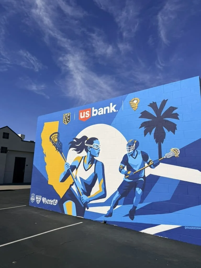 San Diego Sports Mural for US Bank, PLL, WLL