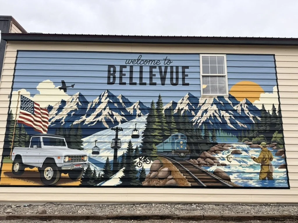 Exterior Muralist San Diego Featuring Bellevue Idaho Mural
