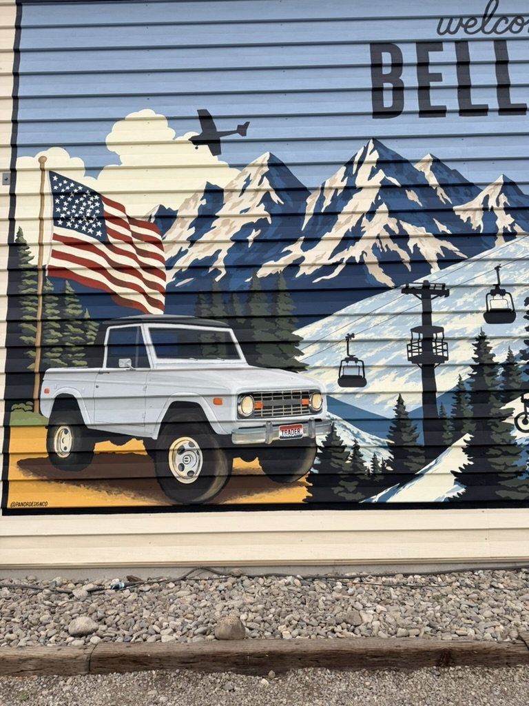 Exterior Muralist San Diego Featuring Bellevue Idaho Mural