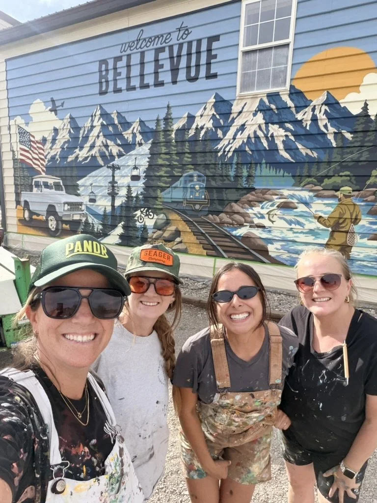 Exterior Muralist San Diego Featuring Bellevue Idaho Mural