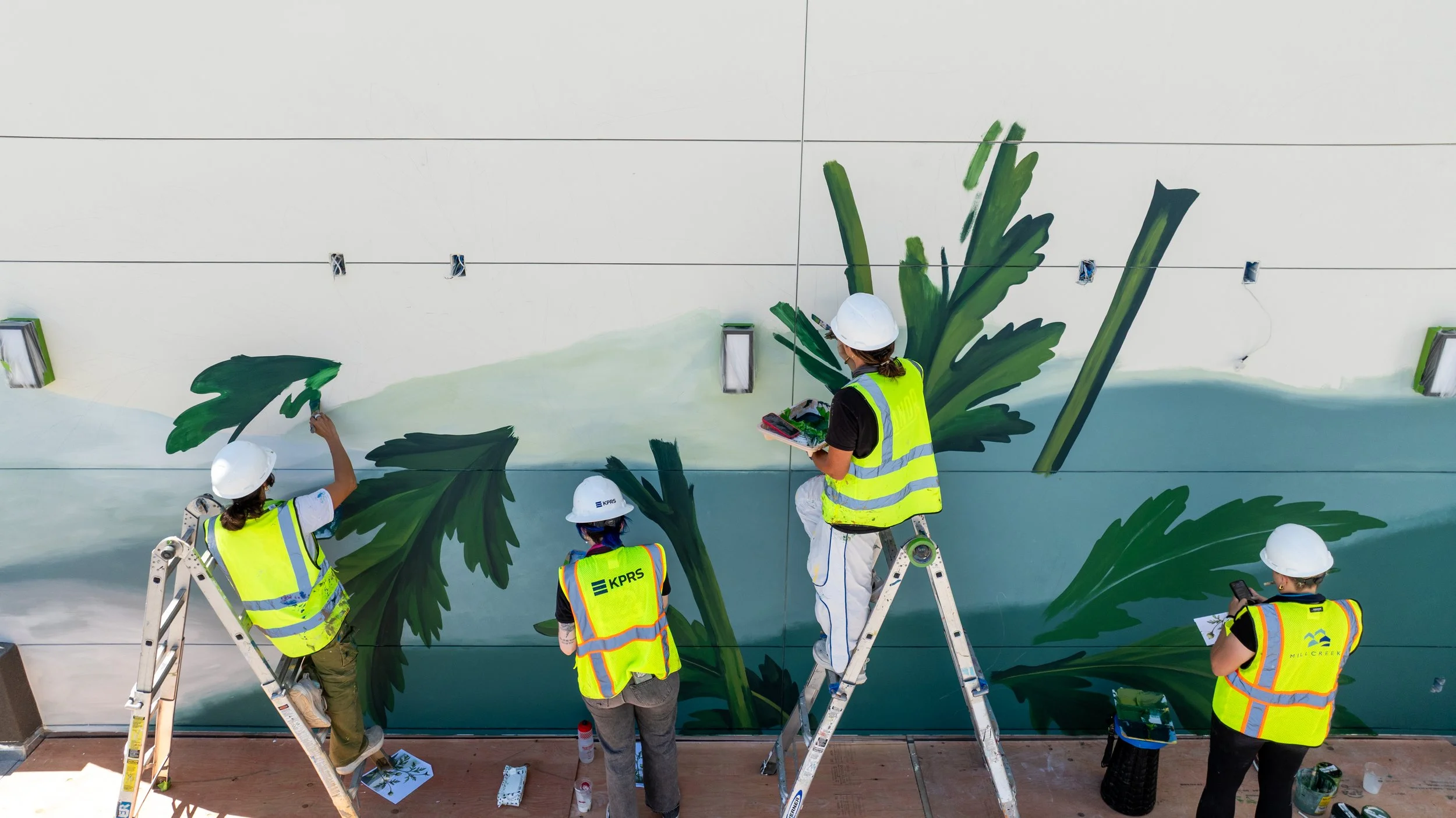 UDR Riverside California Apartment Terrace Murals Featuring Pandr Design Co Muralists