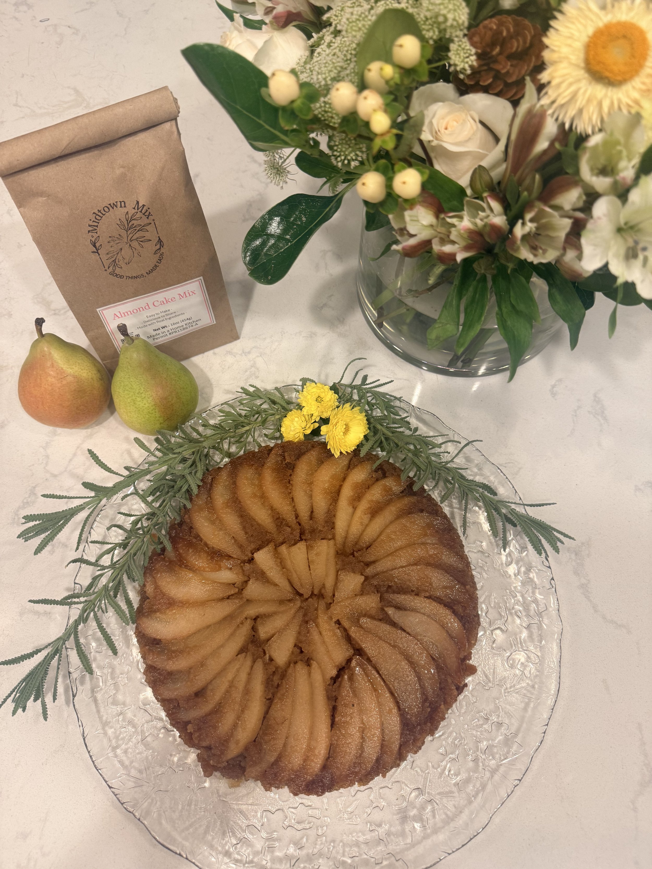 Ginger-Pear Upside Down Cake