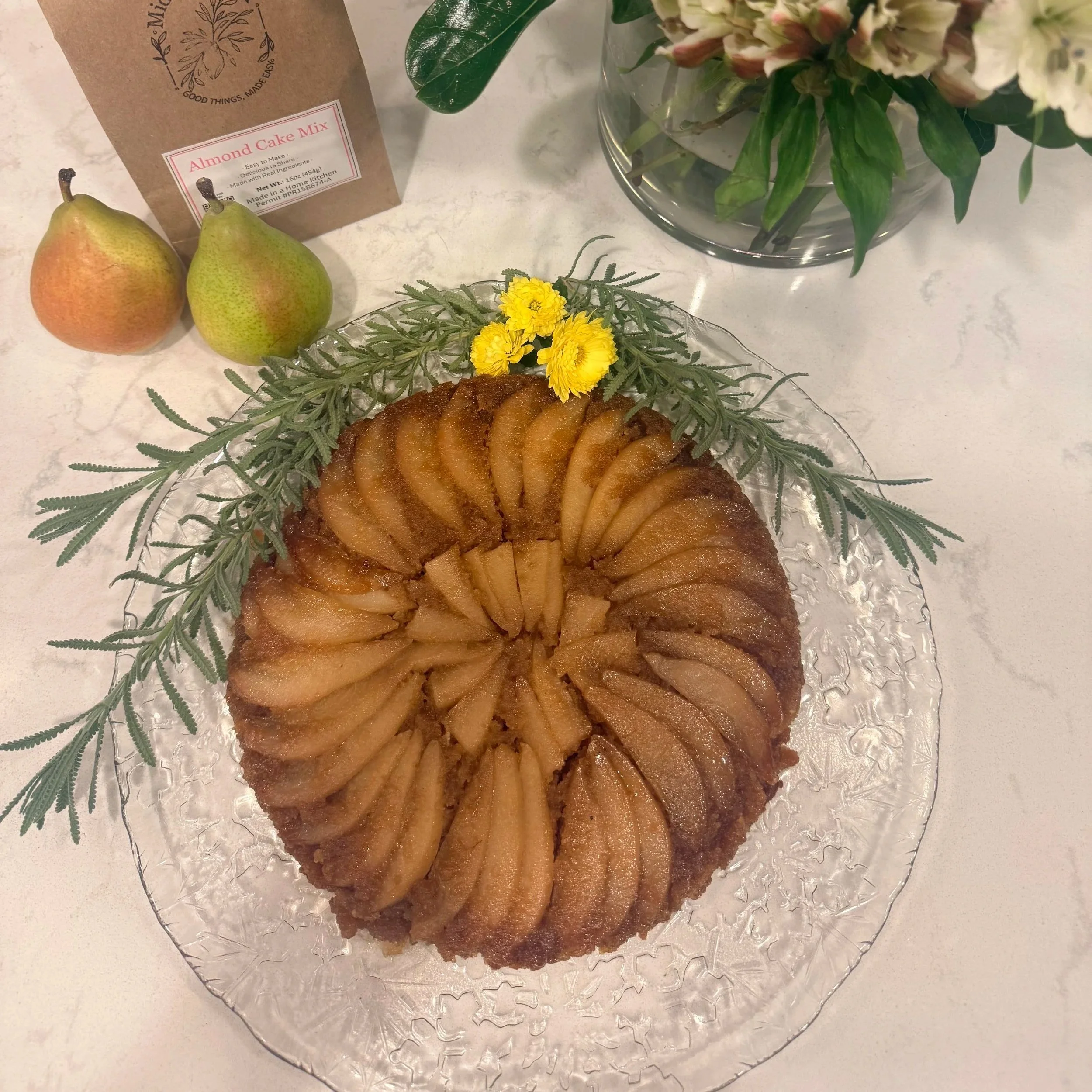 Ginger-Pear Upside Down Cake
