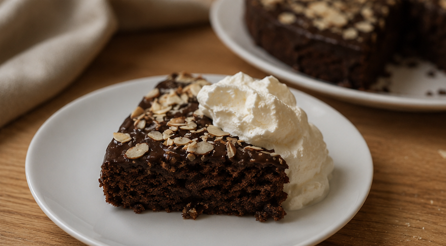 Bittersweet Chocolate Almond Cake