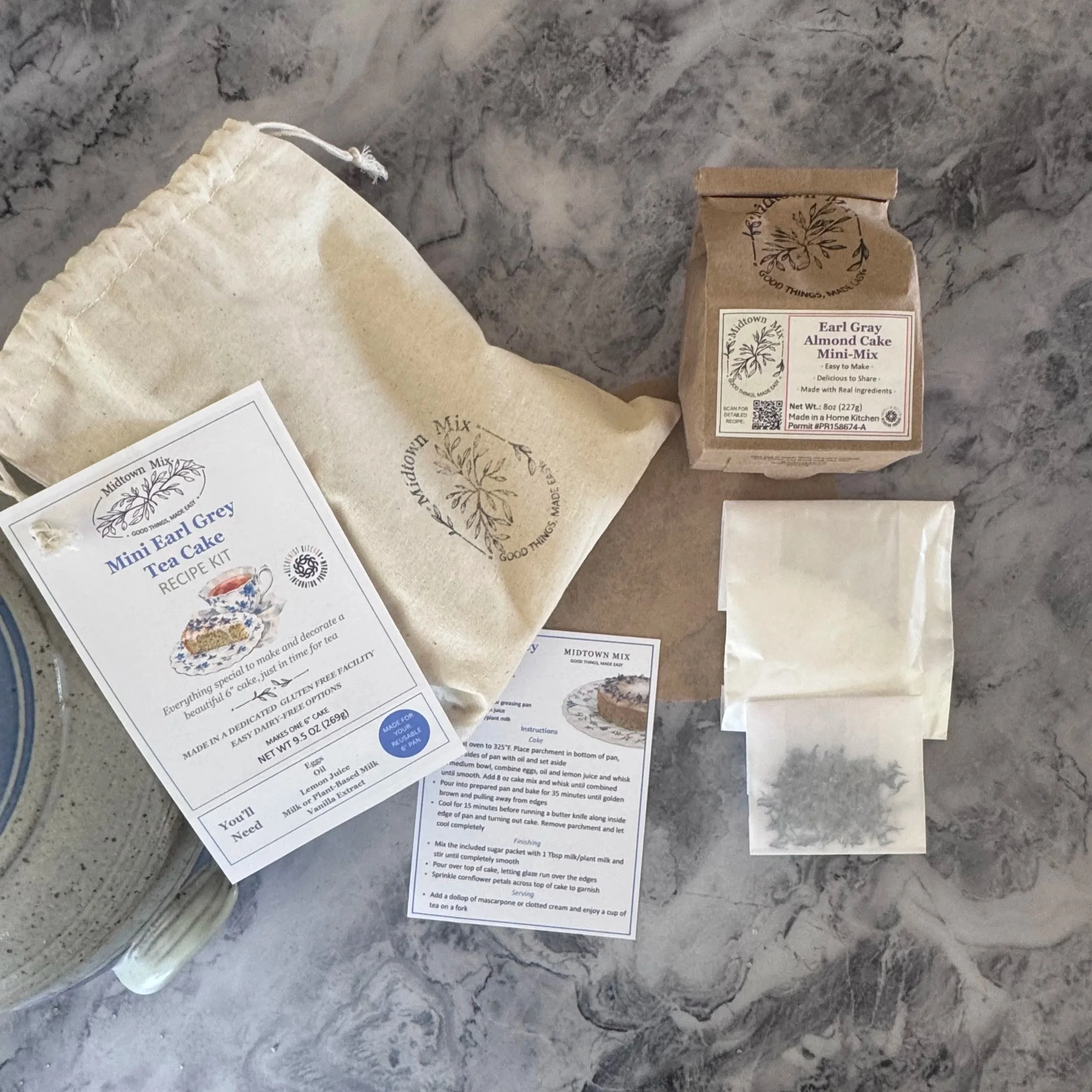 Mini Earl Grey Tea Cake Recipe Kit