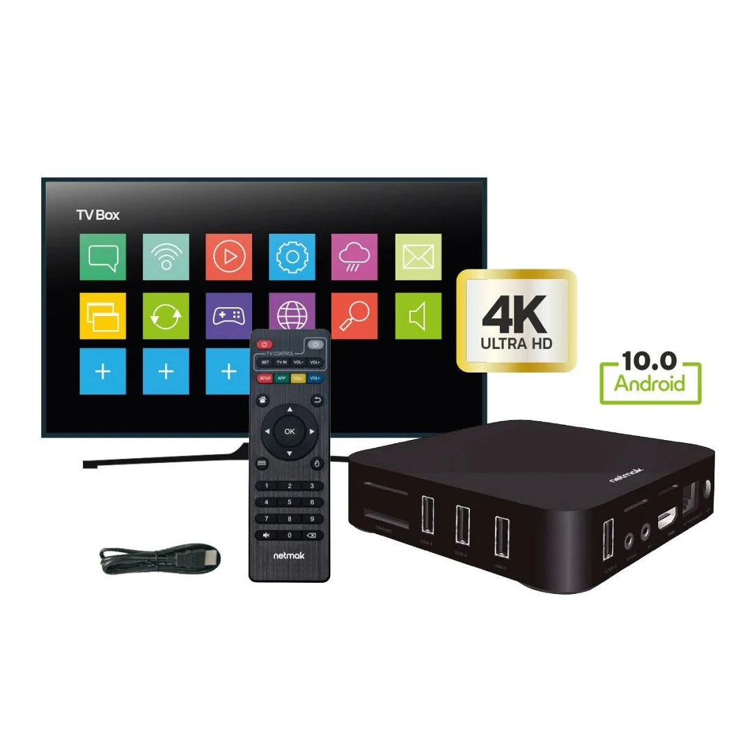 Smart Tv Box 4K Android 10.0-1Gb8Gb NM-TVBOX3