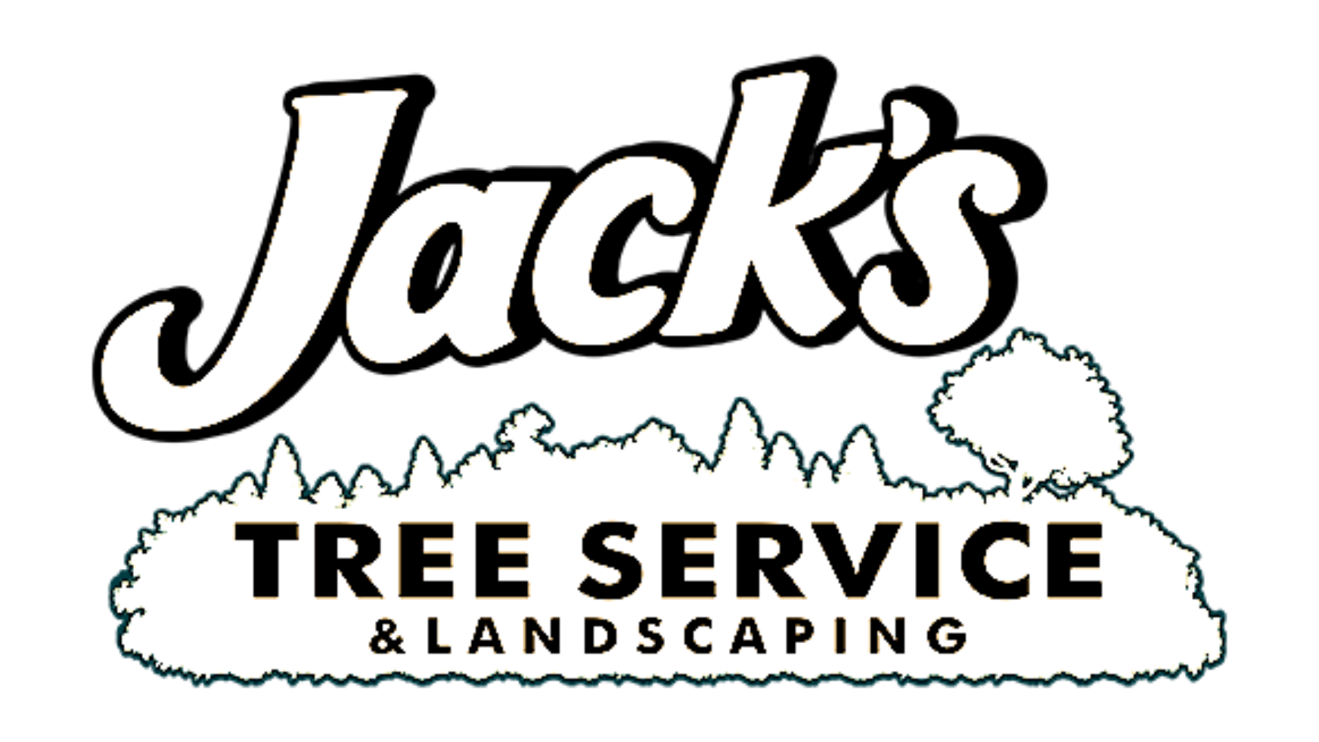 Logo for Jack's Tree Service and Landscaping featuring a tree illustration and text.