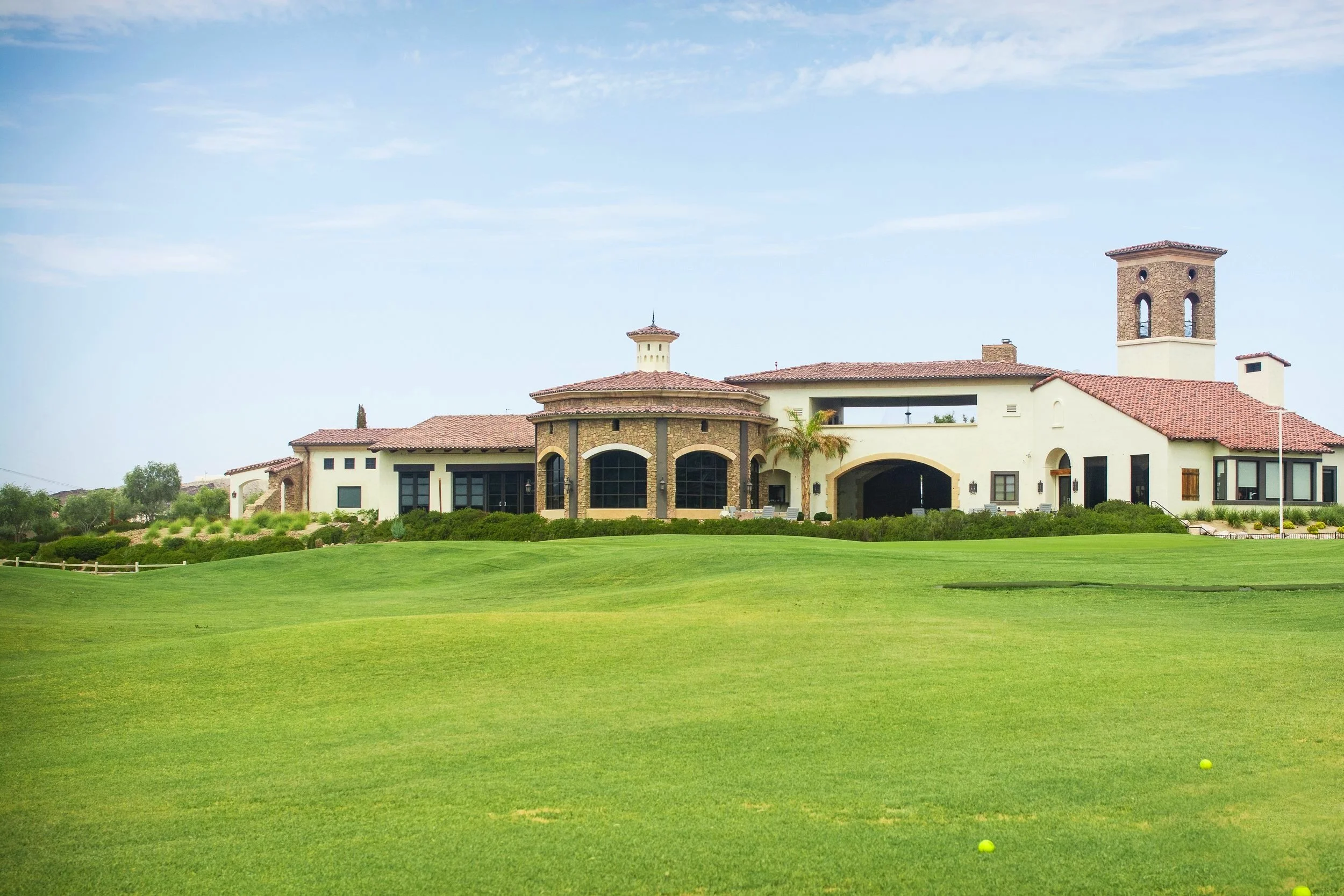 Lake Las Vegas Sport Club golf driving range green.