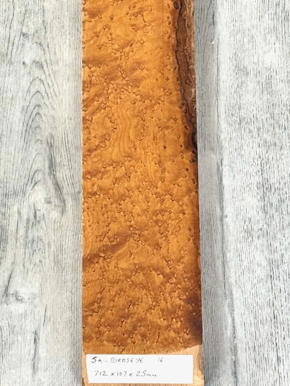 5A Grade roasted birdseye maple neck blank #16