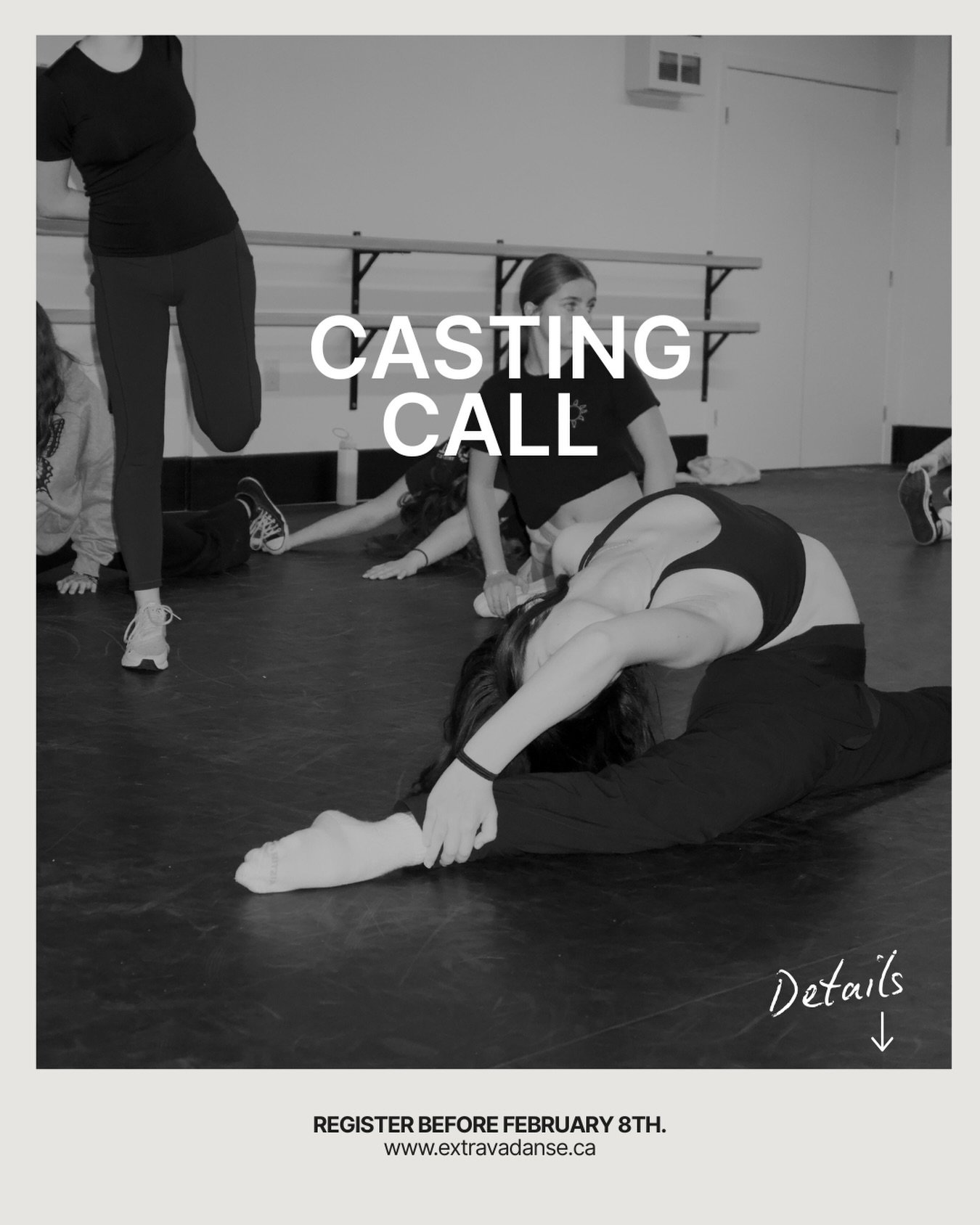 PRO DANCE VIDEO PROJECT
Dancers are invited to take part in a professional dance video project created &amp; produced by Naomie Lefebvre and Audrey Desjardins-Arturi. 

This independent project gives dancers the opportunity to learn and film choreogr