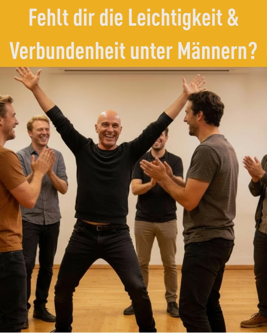 Suchst du nach einem spa&szlig;igen Ausweg aus dem grauen Alltagstrott? Lust auf neue M&auml;nnerfreundschaften &ndash; ganz ohne Druck, aber mit jeder Menge Spa&szlig;?

Mehr spontane Abenteuer und der Mut, im Rampenlicht zu stehen.
Cool bleiben, we