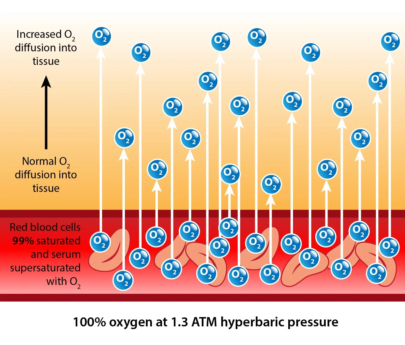 Oxygen under pressure