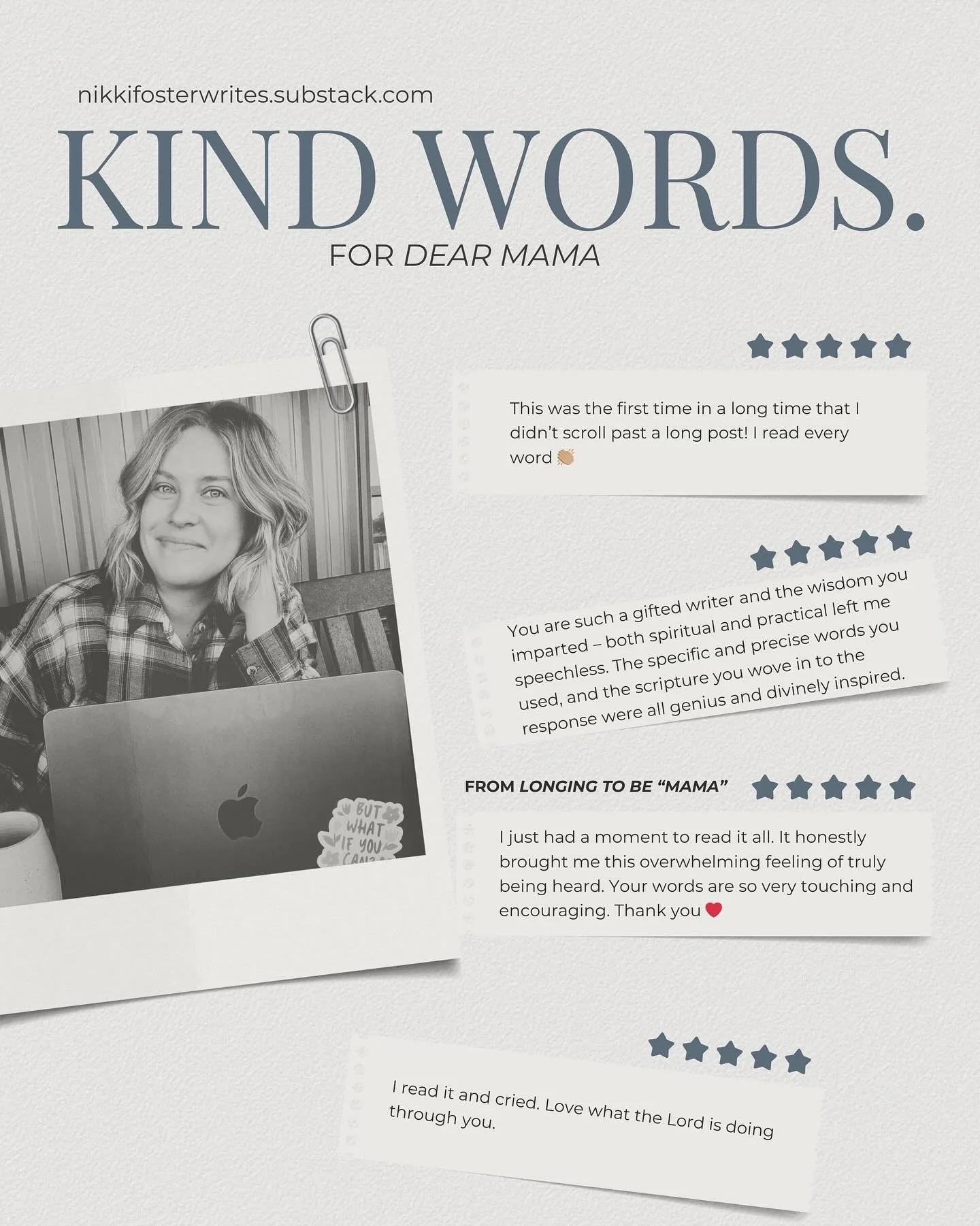 Sometimes this little corner of the internet feels quiet&hellip; and then a message comes through that feels like a nudge from the Lord. 

The email in the second slide? I&rsquo;ll cherish it forever. Thank you for trusting me with your stories and f