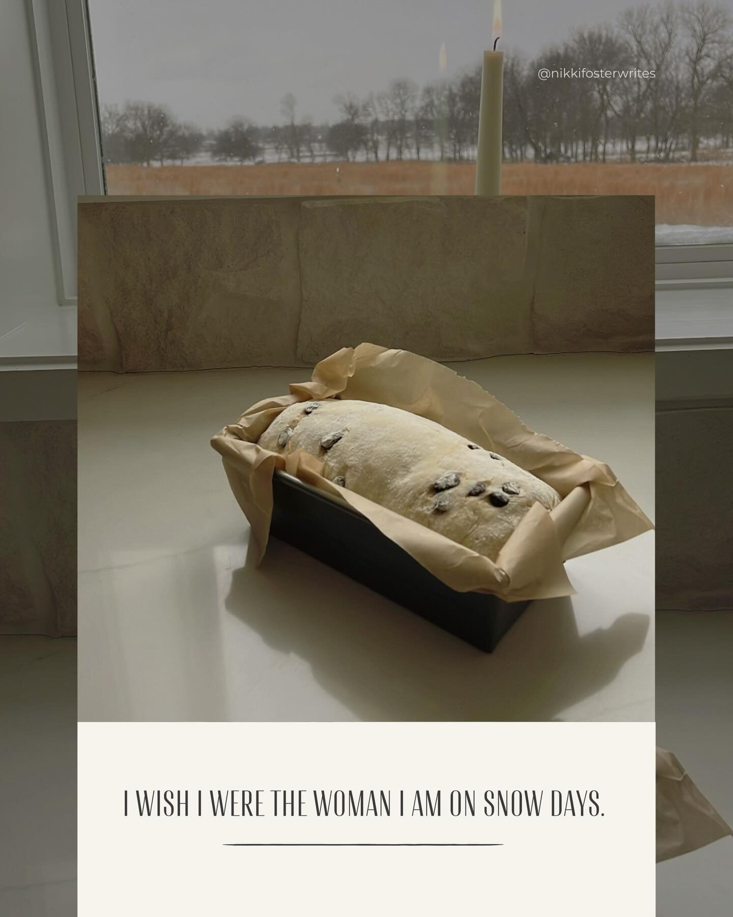 The snow didn&rsquo;t take anything from us. 
It just gave us permission. 

Permission to move slower. 
To say &ldquo;yes&rdquo; more easily. 
To let the small things spill and still be good. 

I don&rsquo;t want to wait for weather to make me this w