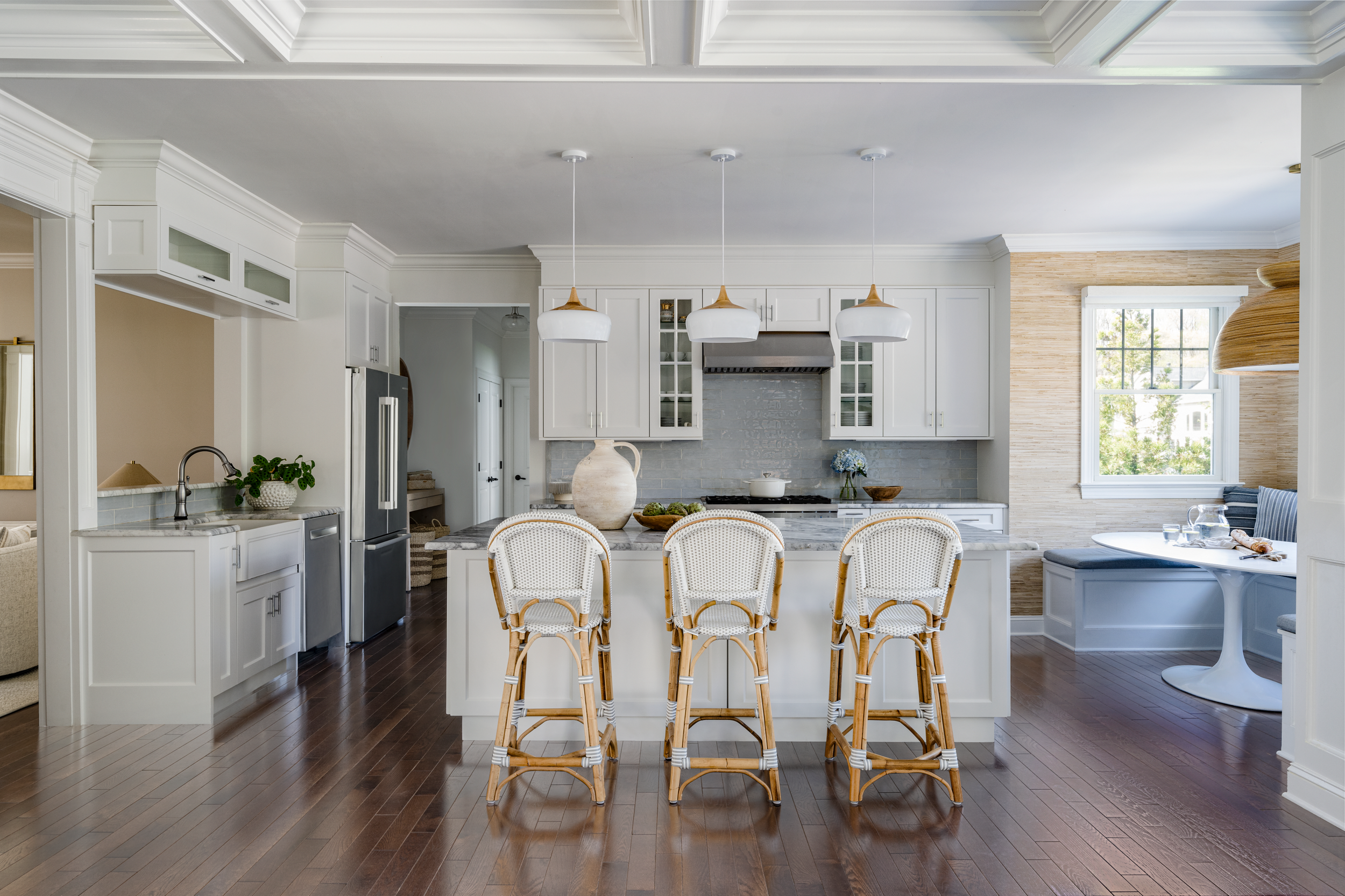  Modern Coastal Family Home 
 A cohesive redesign from top to bottom, with an airy, refreshed first floor and a transformed lower level featuring new wellness, play, and entertaining spaces. 
  View Project  