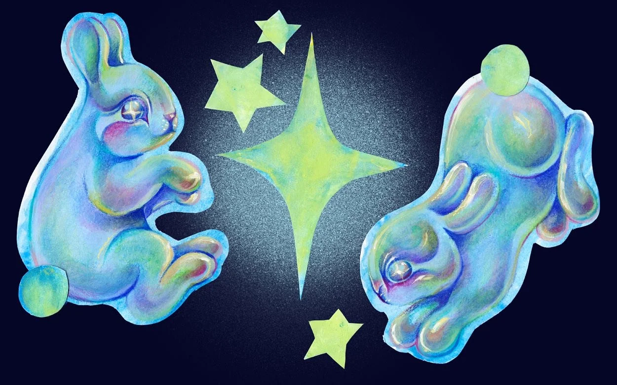 moon bunnies!! 

this was a bit of a mix between a potential thesis theme and a pattern project for @awhitehurststudio 🐰🌙

scroll for the process slides &amp; final pattern ~

@svanyc @svaillocomx 

#Art #Artist #Artwork #Artistic #ArtLovers #Insta