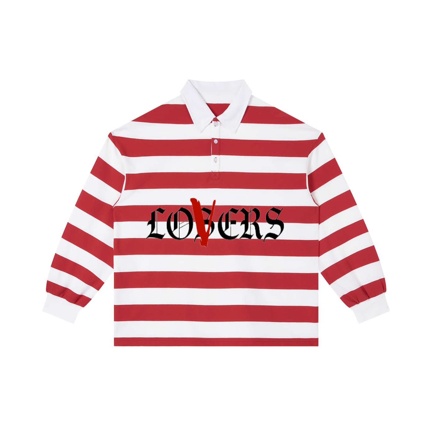 Color Block Stripe Polo Shirt