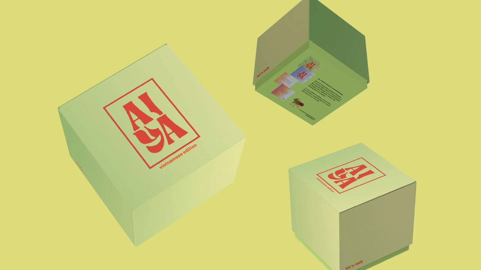 AIYA packaging/box rendering