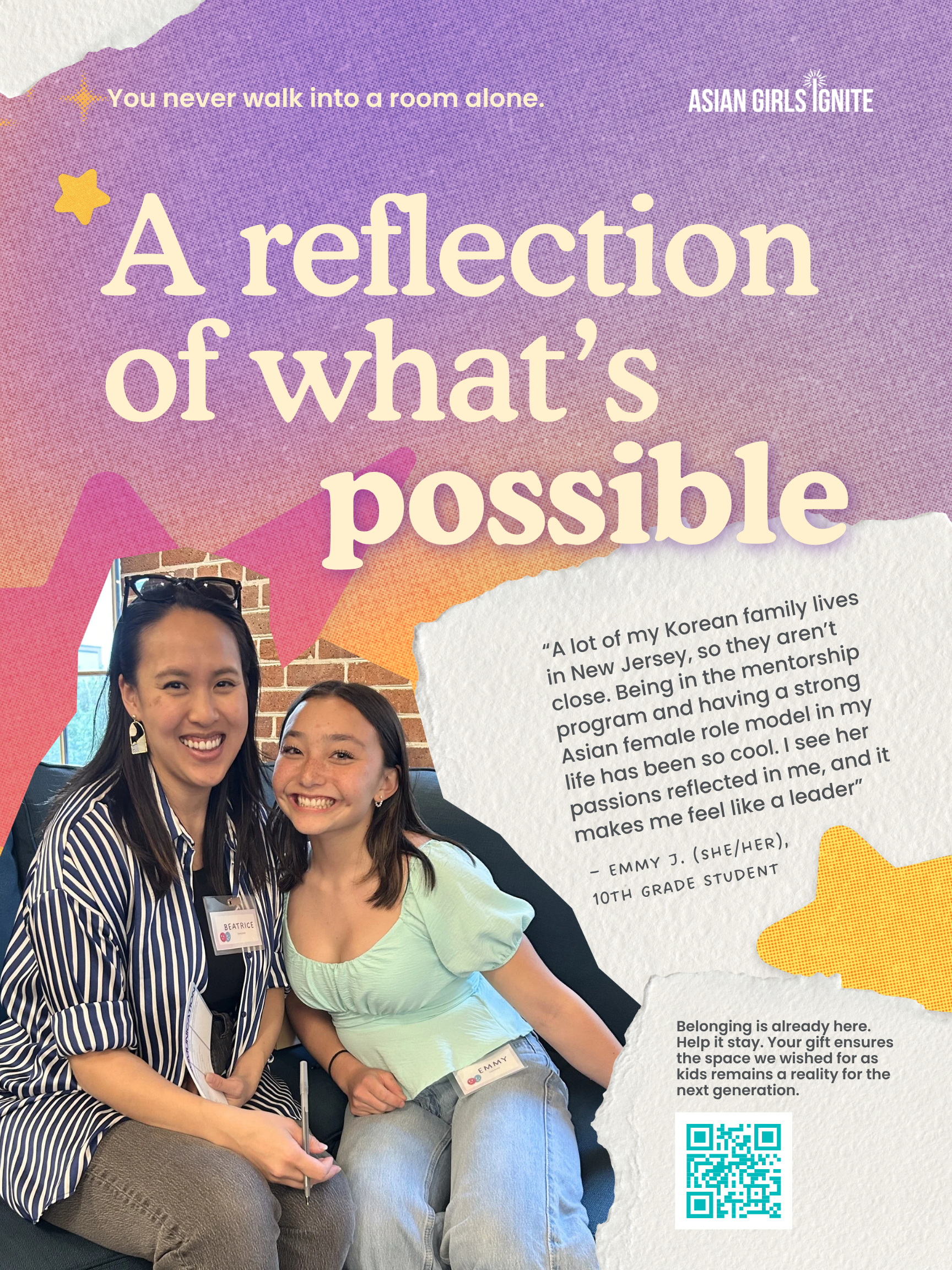 AGI AANHPI Heritage Month fundraiser "This is Belonging" mission boards