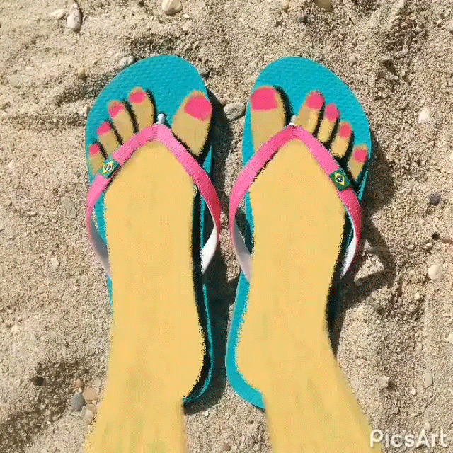 summer flip-flops cel animation