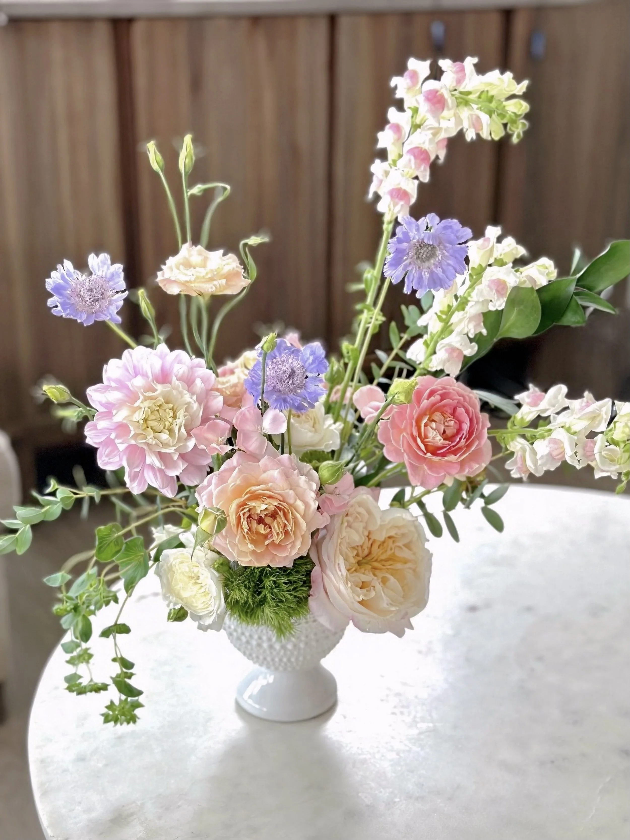 Seasonal floral arrangement — The Lady Gardener Seattle