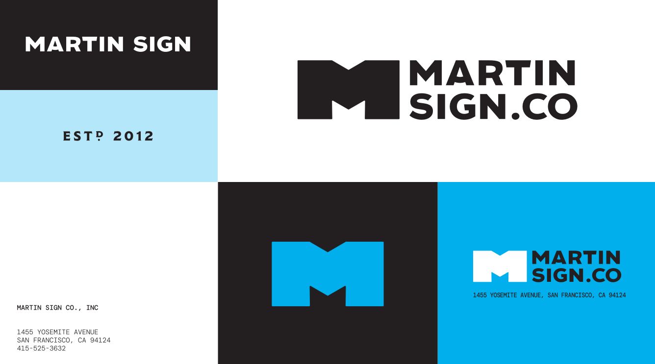 Martin Sign Co. – Brand Refresh & Identity Overhaul — Shawheen ...