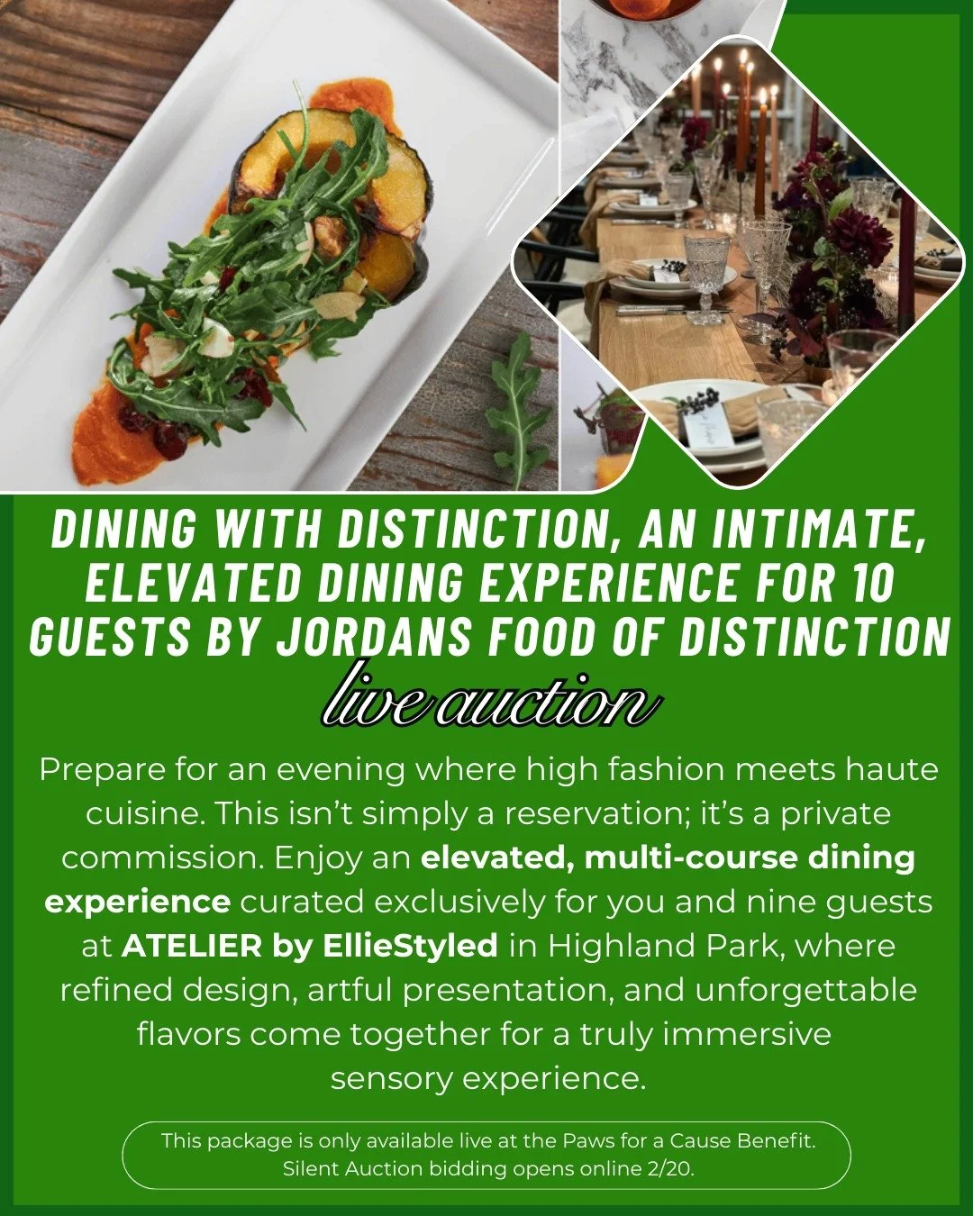 The table everyone wants. 🍽️
The experience everyone remembers. 💚

Prepare for an evening where high fashion meets haute cuisine. This isn&rsquo;t simply a reservation; it&rsquo;s a private commission. Enjoy an elevated, multi-course dining experie
