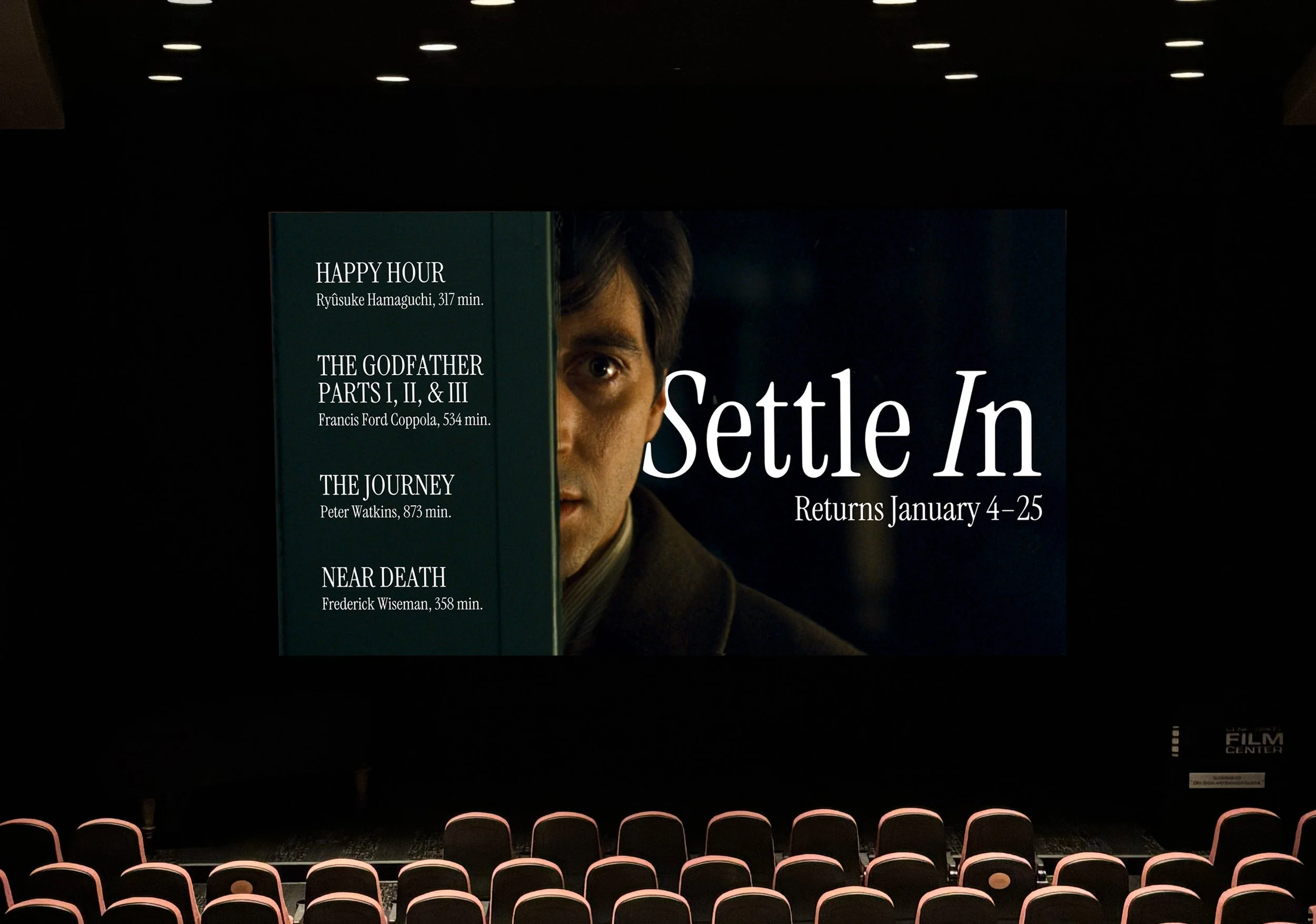 Screener slide on display (2025)