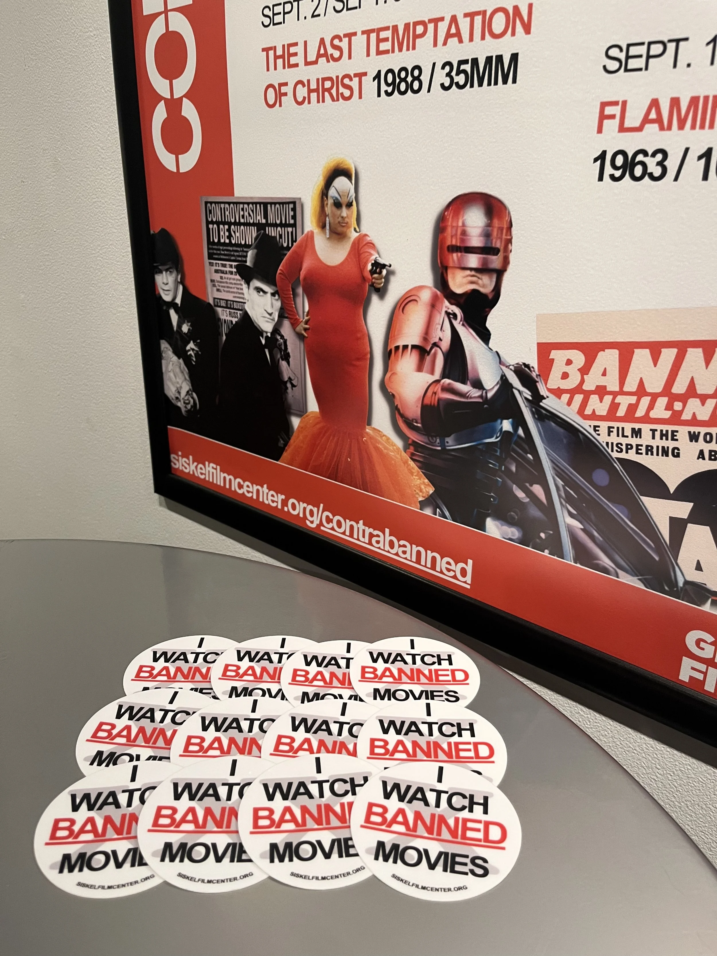"I Watch Banned Movies" stickers