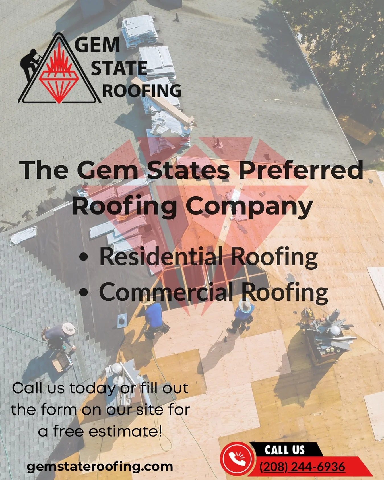 🏔️ Treasure Valley, meet your Gem State&rsquo;s preferred roofing company!
 
With over 35+ years of experience , this isn&rsquo;t our first Rodeo! 

At Gem State Roofing, we provide top quality residential and commercial roofing services you can cou