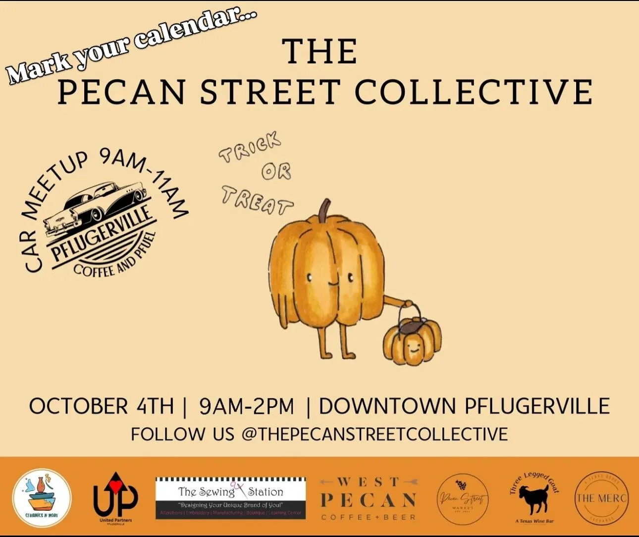 Thank you to our vendors and shoppers who came out to make this month&rsquo;s market so great! Our Pecan Street Collective community is the best. 

🗓️ Mark your calendars for our next one..coming back at you October 4th!! 🗓️