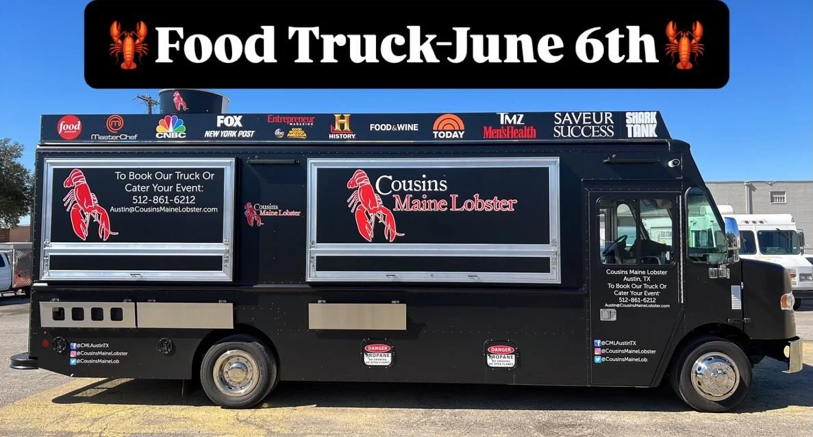 🦞Calling all foodies 🦞

Cousins Maine Lobster will be joining us at the June 6th market! Grab a friend..grab a lobster roll..and shop! 

Check them out here: @cousinsmainelobster 
📍Parked in the spots adjacent to Hassell Dental. 

Serving up authe