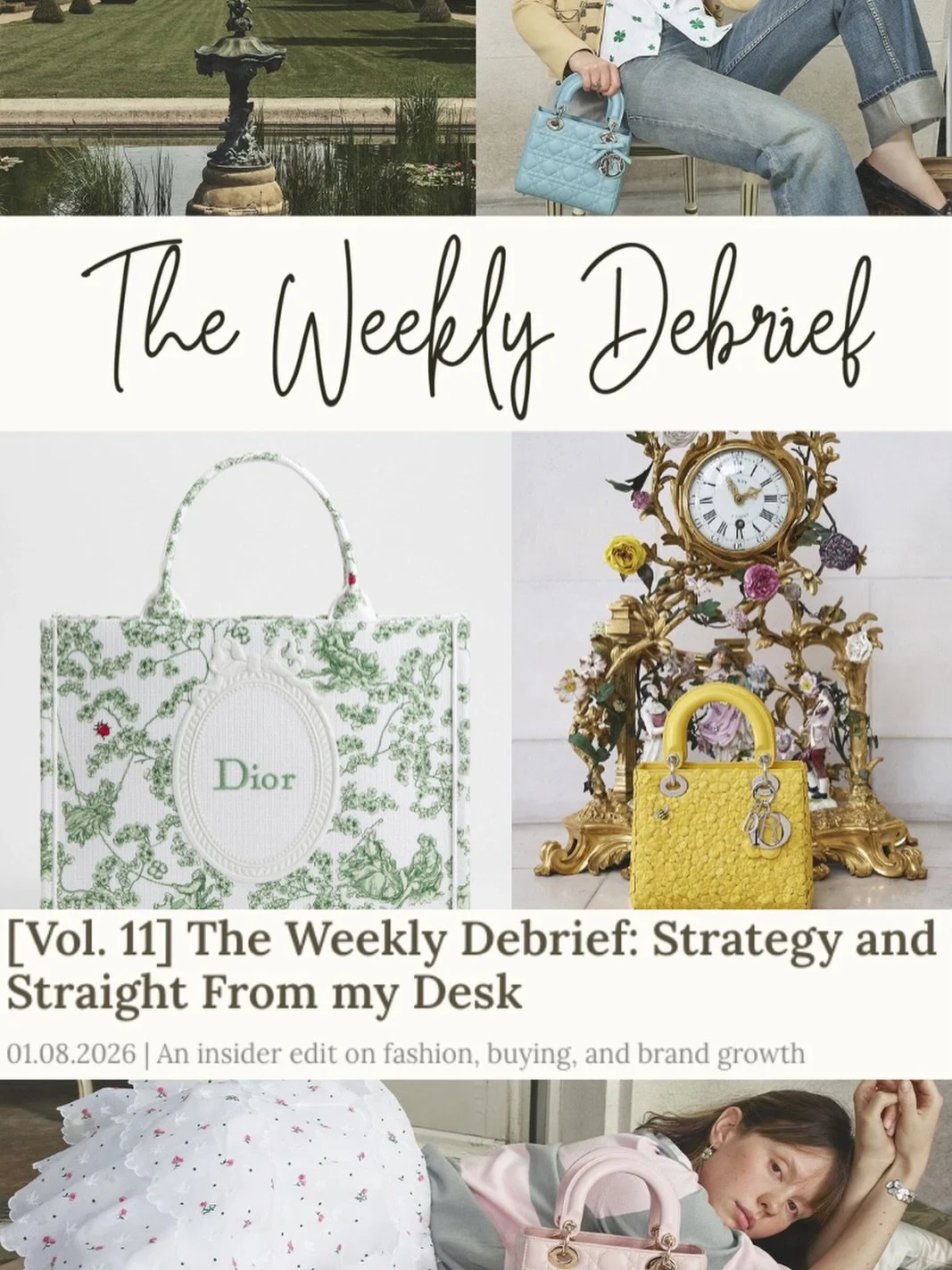 More curation, more fashion, more From the Fashion Desk in 2026 ✨The Weekly Debrief now live on Substack | Link in bio ✨