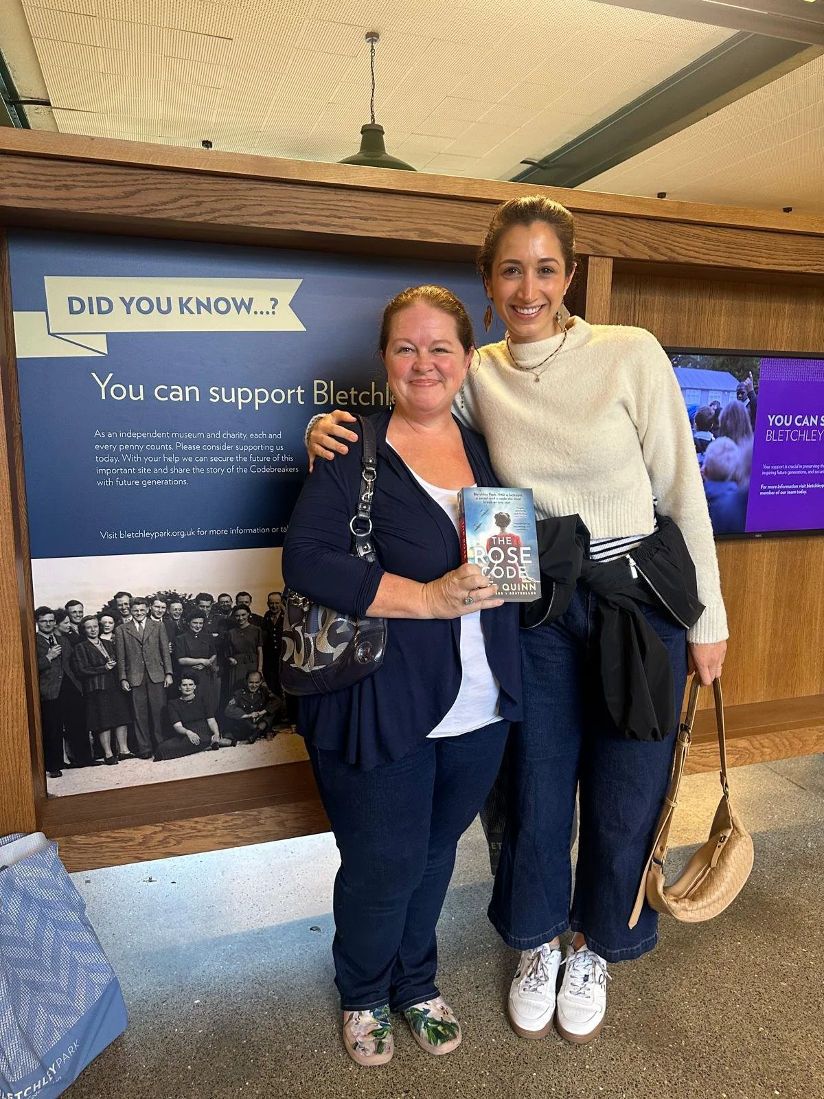 Molly Loudon, VP of Development at John Shors Travel, alongside best-selling novelist, Kate Quinn