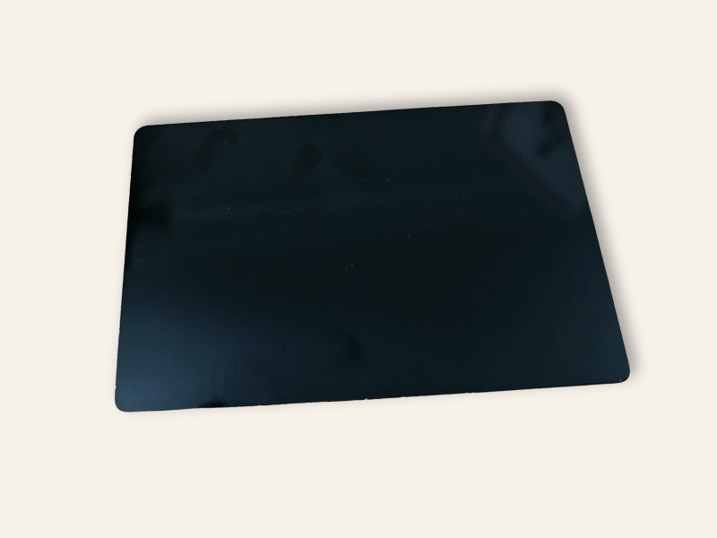 Custom Engraved Black Metal Business Card