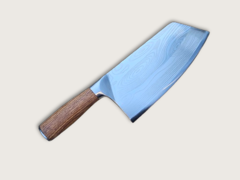 8" Meat Cleaver – Patterned Blade