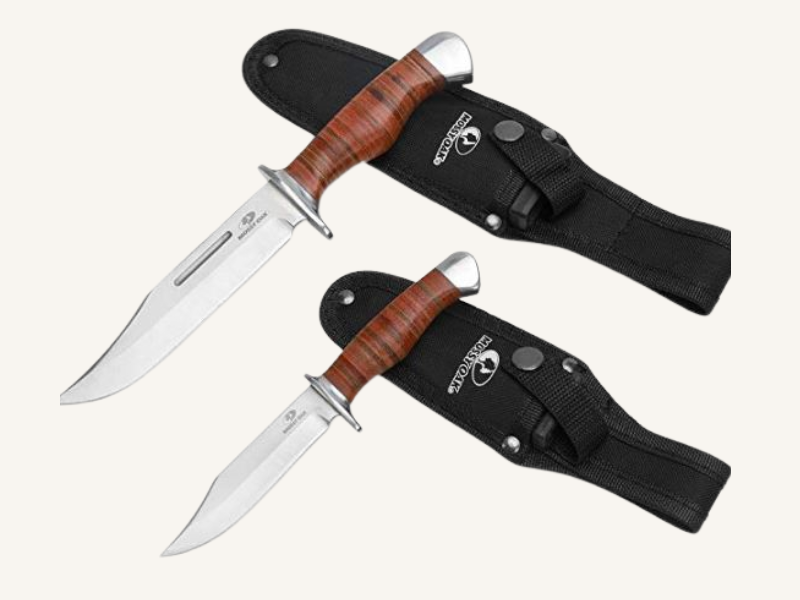 Mossy Oak 2-Piece Fixed Blade Knife Set | Custom Scroll Engraving
