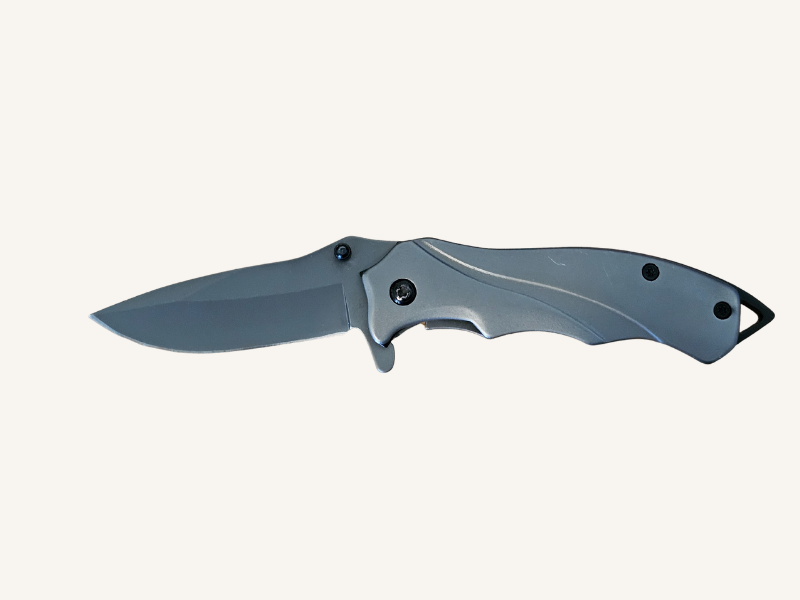 Titanium Coated EDC Folding Knife | Custom Blade Engraving