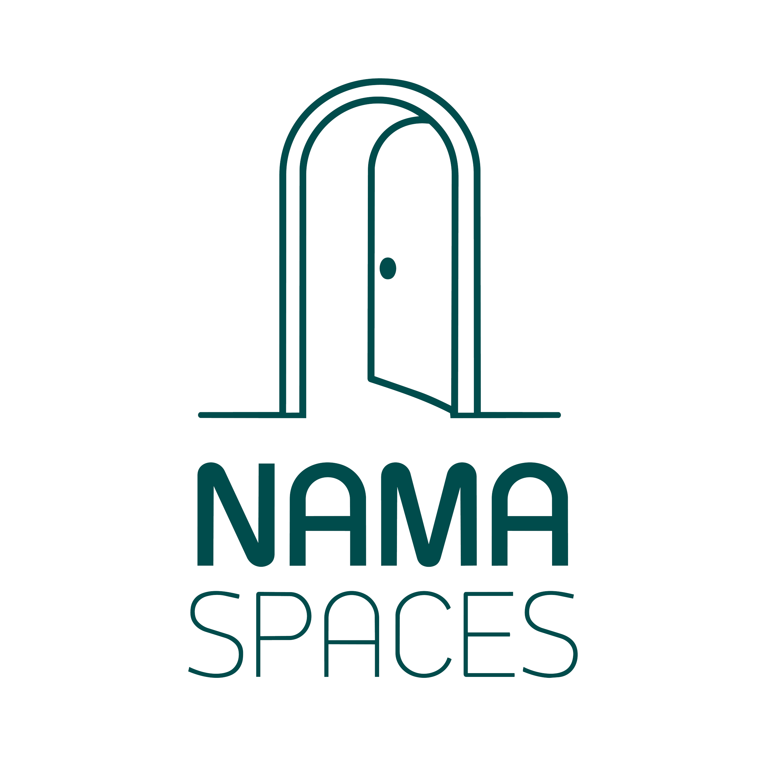 A logo with a stylized archway above the words 'NOM CONFERENCE' and the phrase 'SPEAKERS' underneath, on a black background.