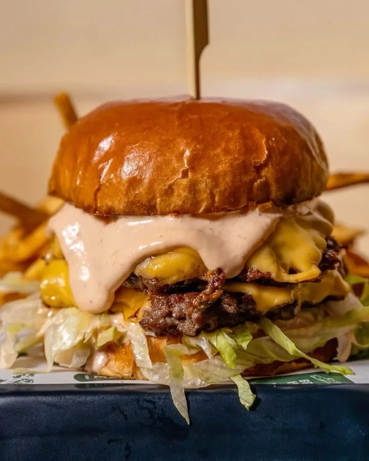 🍔 B-ham, we&rsquo;re halfway through Birminghamburger! Come through and smash on THE OG Double Smashburger: two well-done patties (ground beef and ground bacon), brioche bun, Kerch sauce, lettuce, and American cheese. Come taste the difference house
