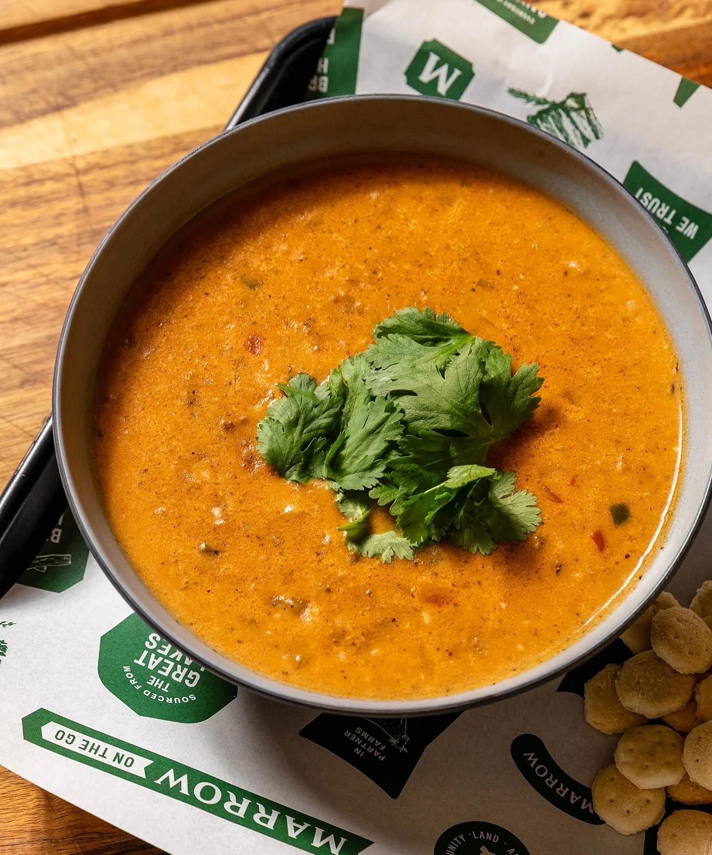 Cold weather calls for a warm bowl. 🥣

New in Birmingham: Chorizo Chowder. Marrow Detroit Provisions Andalucia sausage slow simmered with potatoes, jalape&ntilde;os, and a Creole roux built on the trinity. Smoky, rich, and perfect for warming up.

S