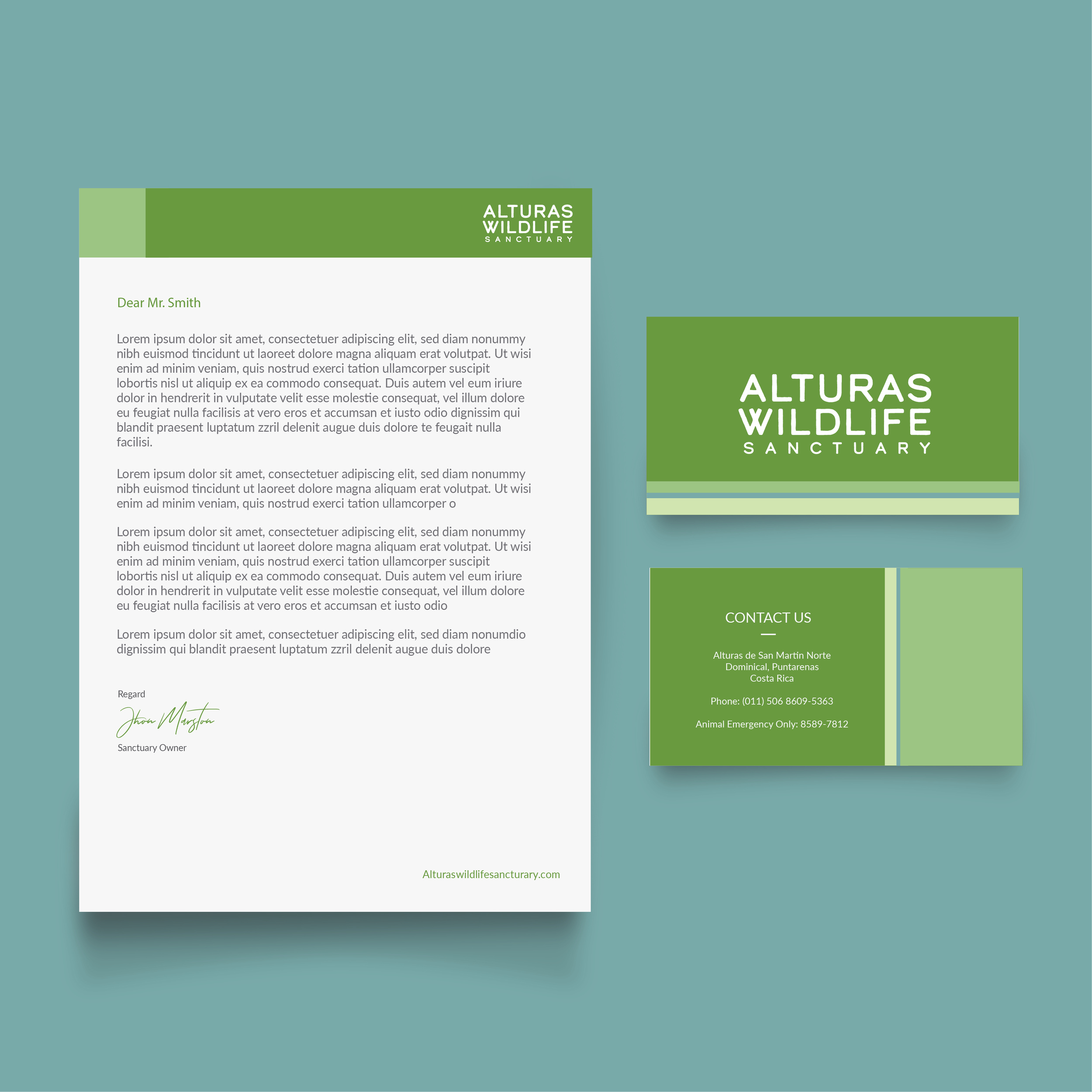 Alturas letterhead and business cards.png