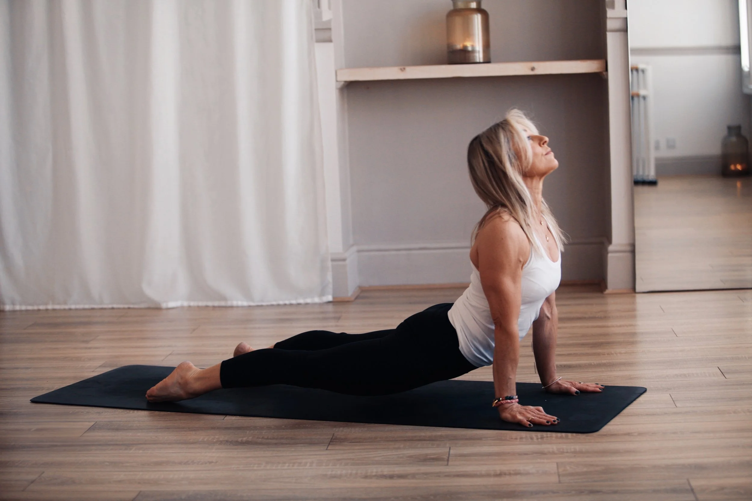 Tracey, Pilates instructor and teacher trainer, mentoring the next generation of Pilates teachers through practical and supportive education.