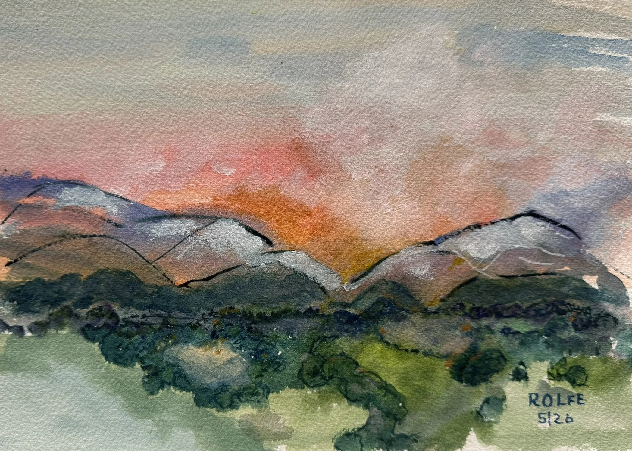 Sunset on the Peaks