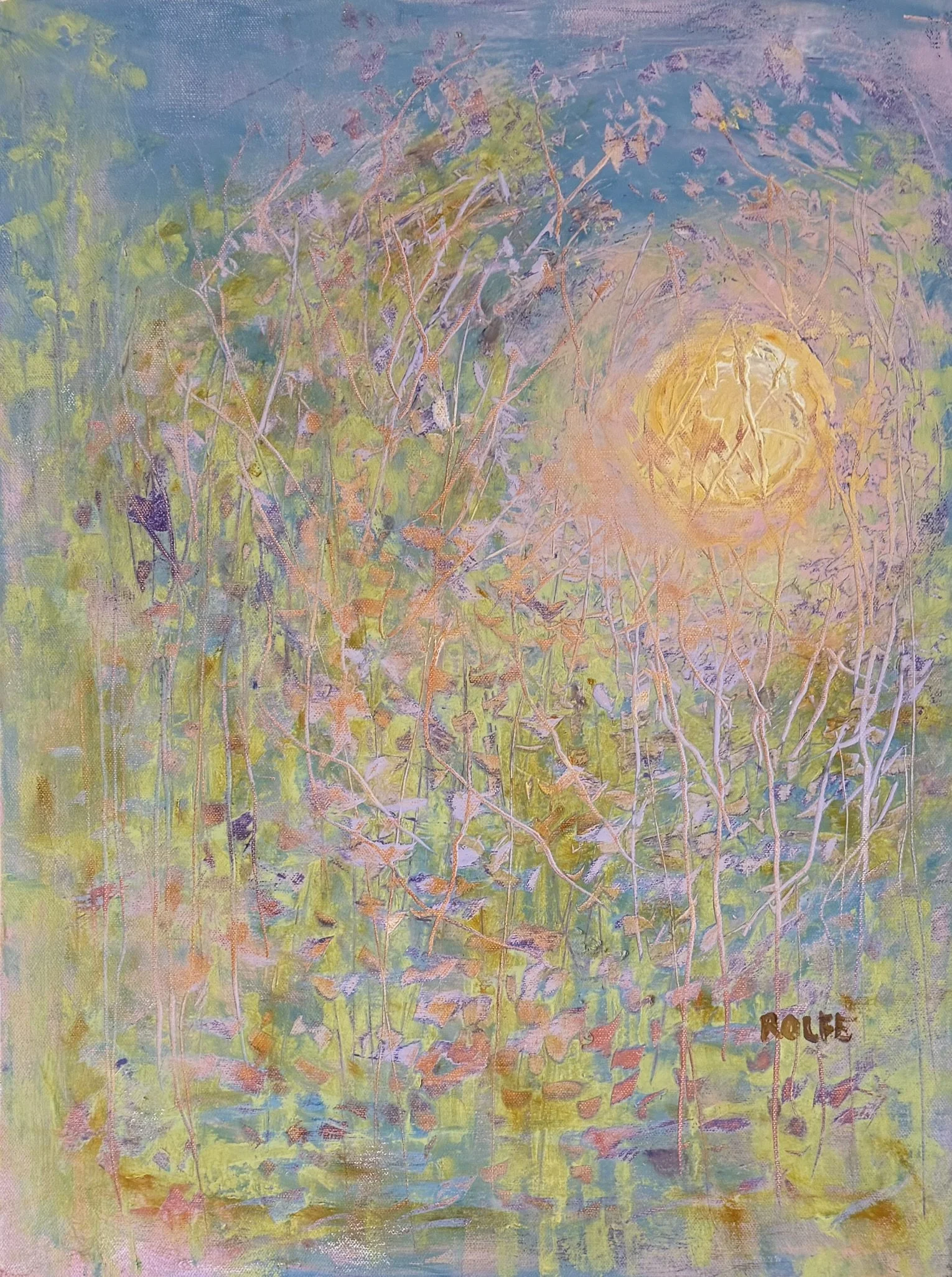Setting Moon in Dawning Light